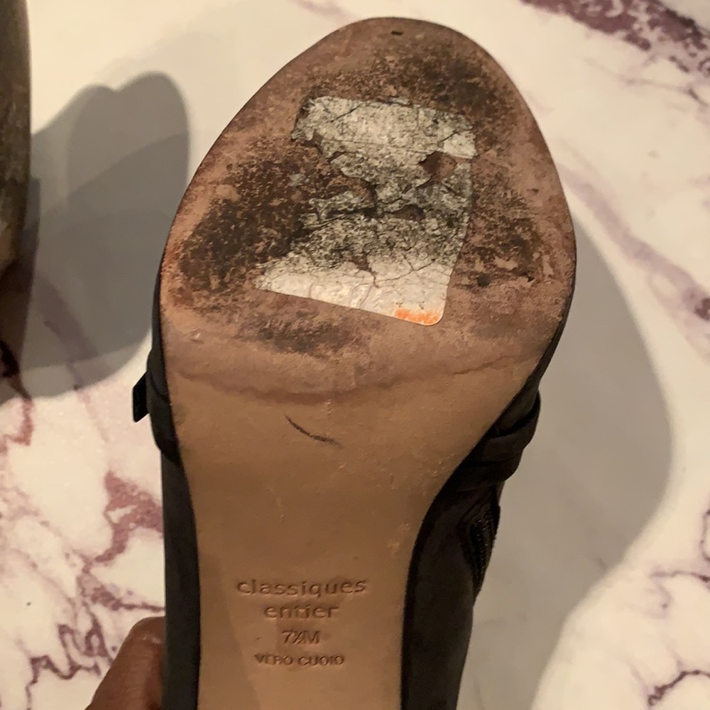 Open Toe Bootie With Functional Side Zipper - image 6